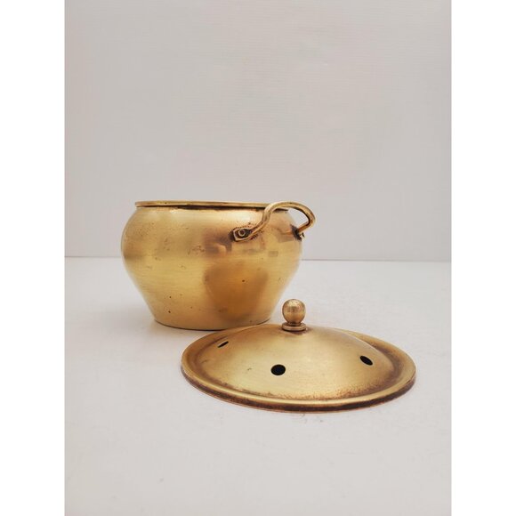 Small brass Decor Bowl , Decorative Mini Round Candy Dish With Lid , Swe… - Picture 7 of 10